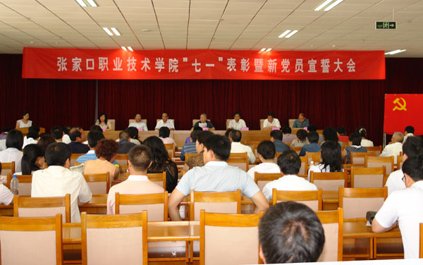 开元官网召开“七一”表彰暨新党员宣誓大会