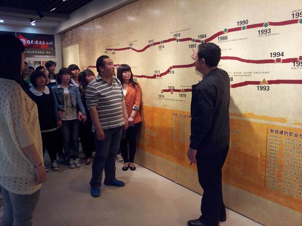 经济管理系组织学生参观学习开元官网校史展
