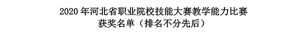 开元官网教师全省职业院校技能大赛教学能力比赛创佳绩