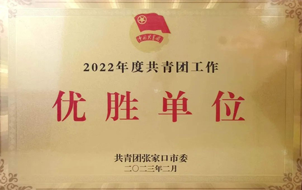 喜报 | 开元官网荣获2022年度张家口市共青团工作优胜单位